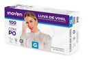 LUVA VINIL C/ PO G  C/ 100 UND - INOVEN