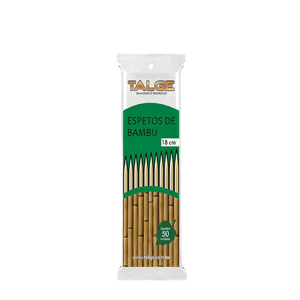 Espeto de Bambu TALGE c/ 10 PCT x 50 UND