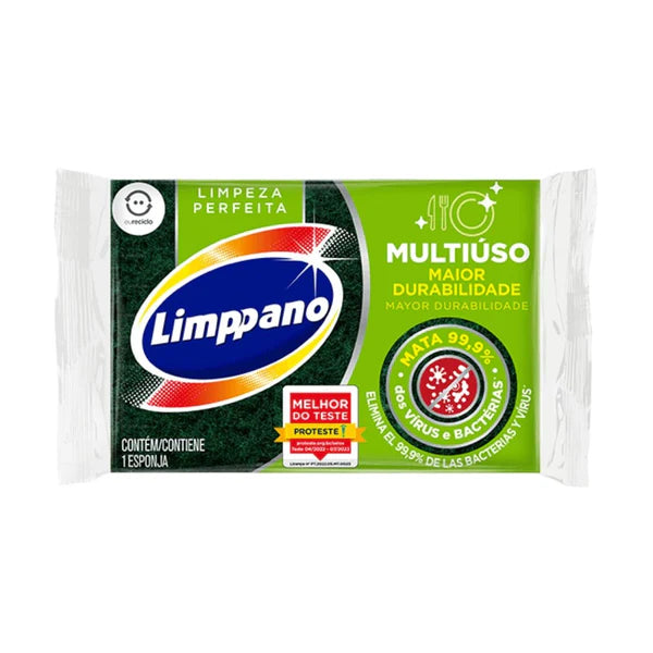 Esponja Multiuso Econômica 60x1  // 20x4 (LEVE 4 PAGUE 3) (LIMPPANO)