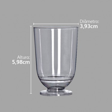 Taça 50ML LICOR 309 CRISTAL c/10 UND- TC-050 (50ML)