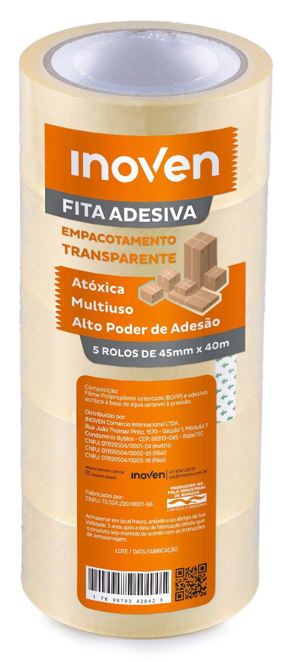 Fita Adesiva Transparente - Inoven