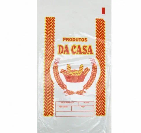 Saco Impresso para Farinha de Rosca - PEBD 20x30x0,05 - Pacote com 1 Kg