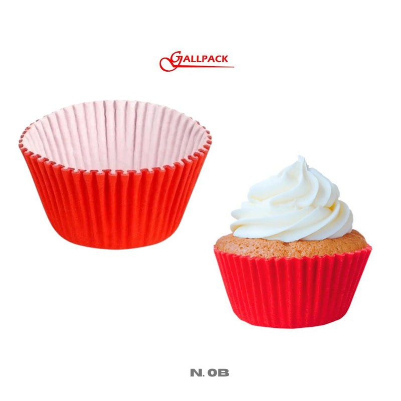 Forminha Papel Cupcake N.0B Vermelha Forte C/ 100 Und - Confesta