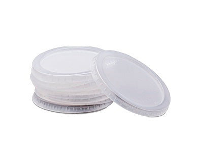 Tampa Transparente sem Furo para Copo/Pote de 200ml/400ml/500ml (50 Unidades)