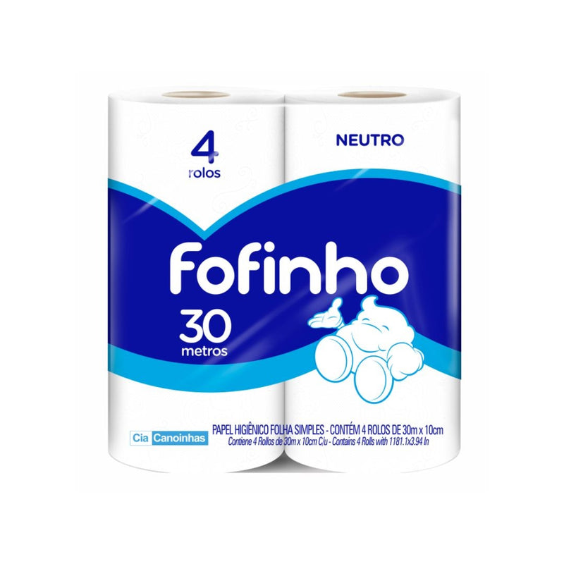 Papel Higiênico Fofinho F. Simples Neutro