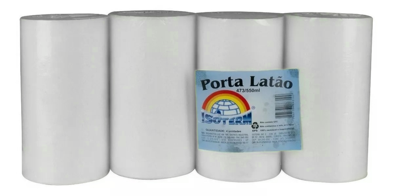 Porta latas Isoterm PCT c/ 4 UND (250/269/350/473/550 mL)