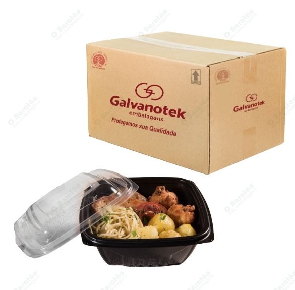 Bandeja Multiuso G337 1300mL Galvanotek - Cx c/100 UND c/ Tampa