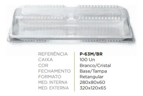 PS63 MEDIA BRANCA C/ 100 UND BASE E TAMPA