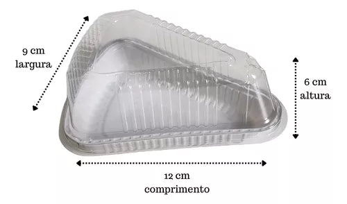 Embalagem Triangular Fatia bolo/torta BP 630 - CX C/ 100 Unidades