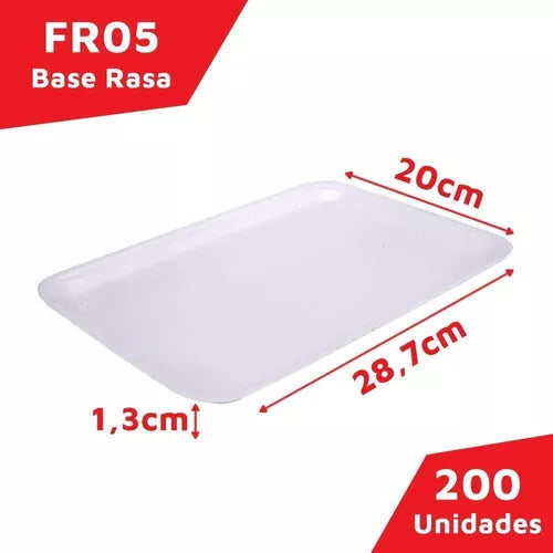 Bandeja Rasa FR05 (N5) - FD c/ 200UND - 20x28,7x3cm - DB05