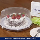 Embalagem Para Bolo E Torta PS80 Alta Branca C/ 30UN