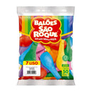 Balão São Roque N7 Liso Sortido Cores Sólidas