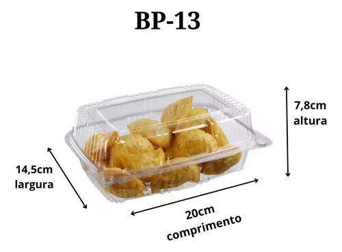 Embalagem Retangular P/ Doce E Bolo Bp13 C/100und