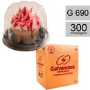 G690 CUPCAKE MONO PORCAO PRETO C/300 UND - GALVANOTEK