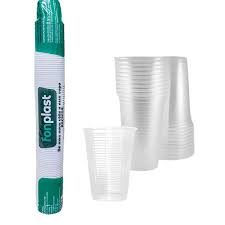 COPO TRANS FONPLAST 180ML C/100 UND  - CX C/ 25 PCT