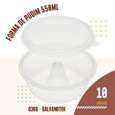 G368 FORMA PUDIM 550ML C/10 CJ - (CX C/12 PCT) - GALVANOTEK