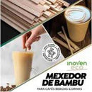 MEXEDOR DE BAMBU EMBALADO 11CM CX C/ 500 UND - INOVEN