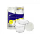 KIT POTE E TAMPA 250ML C/ 25 UND - COPOZAN - CX C/ 20 UND
