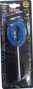 VELA INFINITY PALITO METALIZADO AZUL 1X4 BRILHO FESTA