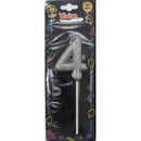 VELA INFINITY PALITO METALIZADO PRATA 1X4 BRILHO FESTA