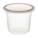 POTE REDONDO 350ML 250ML C/ TAMPA  C/ 24 UND - (CX 18X24) PRAFESTA
