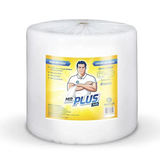 PANO DE MAO ACOUGUE BRANCO - ECONOMICO 28X40 240 MTS C/ 600 PANOS TALGE