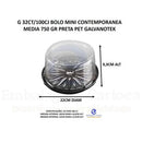 G 32CT/100CJ - BOLO MINI MEDIA 750G PRETA C/100 UND- GALVANOTEK