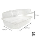Embalagem Retangular P/ Rocambole Alto Bp20 - C/100und