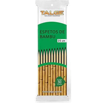 Espeto de Bambu TALGE c/ 10 PCT x 50 UND