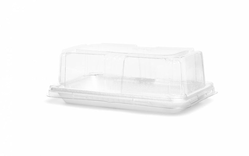 Bandeja FF06P CT C/ TAMPA PEQ PET TAM. 18,9X11,2X6,3 CM CX C/ 100 UND