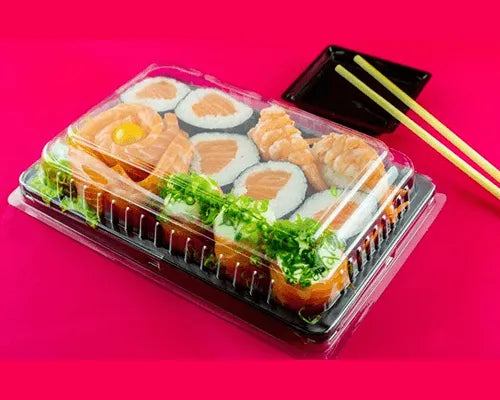 Conjunto Embalagem Reta para Sushi Cx c/200 UND