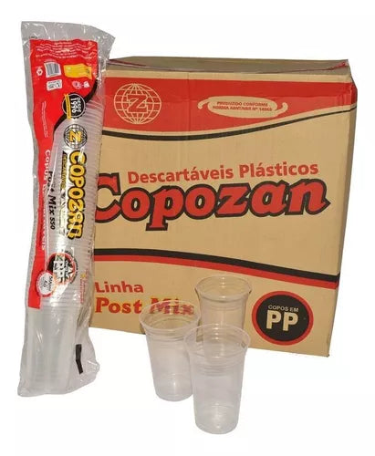 Copo PP 550mL - CX c/ 20 Pct x 50 UND - COPOZAN