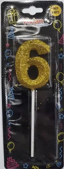 VELA INFINITY PALITO METALIZADO DOURADO 1X4 BRILHO FESTA