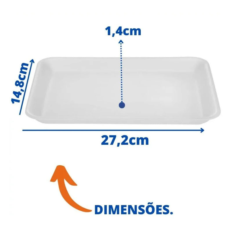 Bandeja Rasa BR04 c/ 400 UND - Bom Apetite